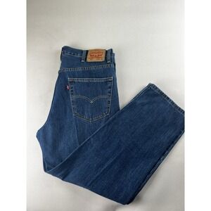 Levi's Men's 550 Jeans Regular Straight Leg Stretch Size 38 X 30 Dark Wash